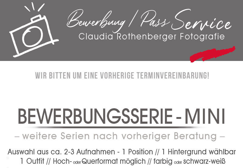 Pass Studio Claudia Rothenberger - Pass - Visa - Bewerbungsfotos zum sofort mitnehmen